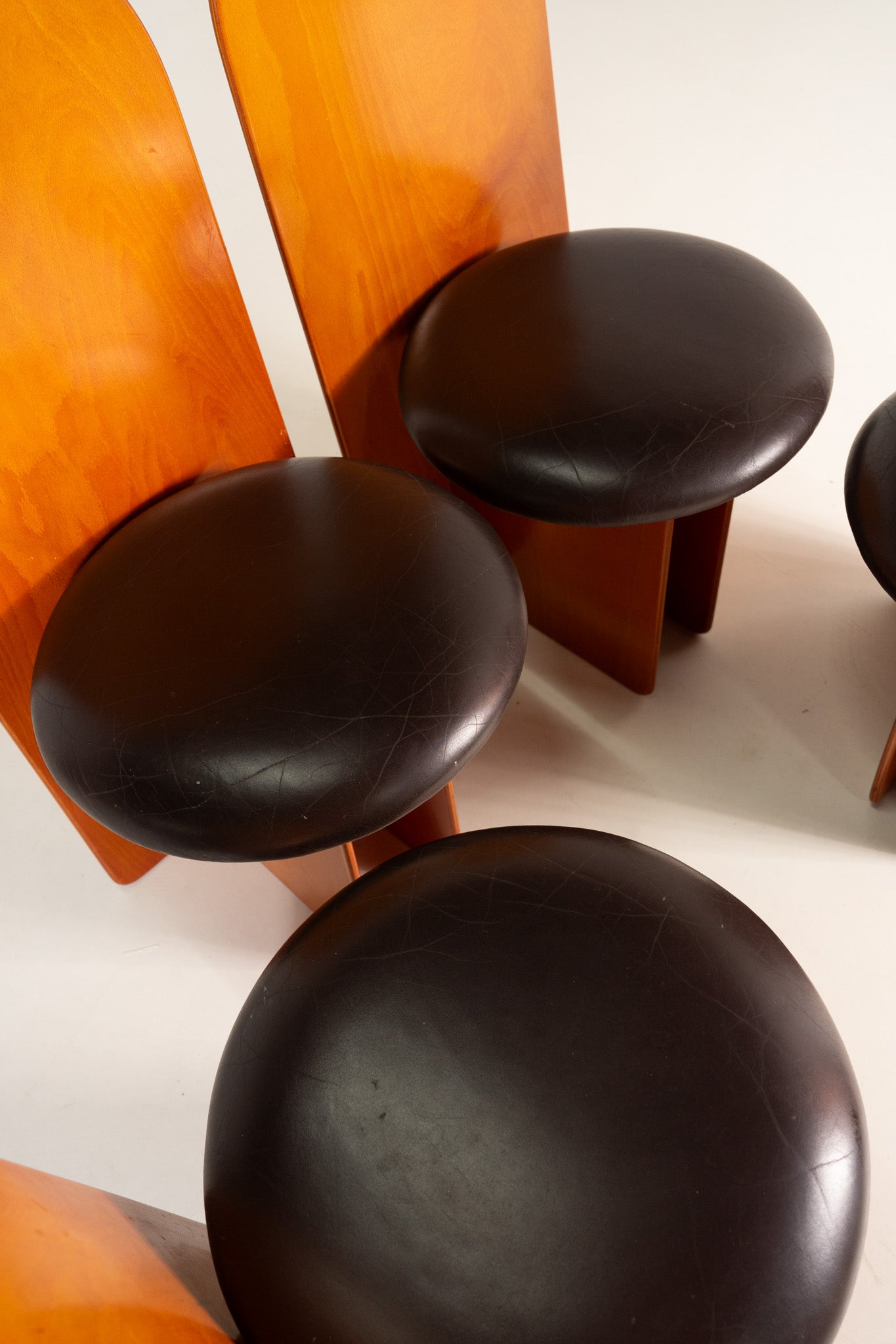 BRUTALIST STYLE 1980s DININGROOM CHAIRS