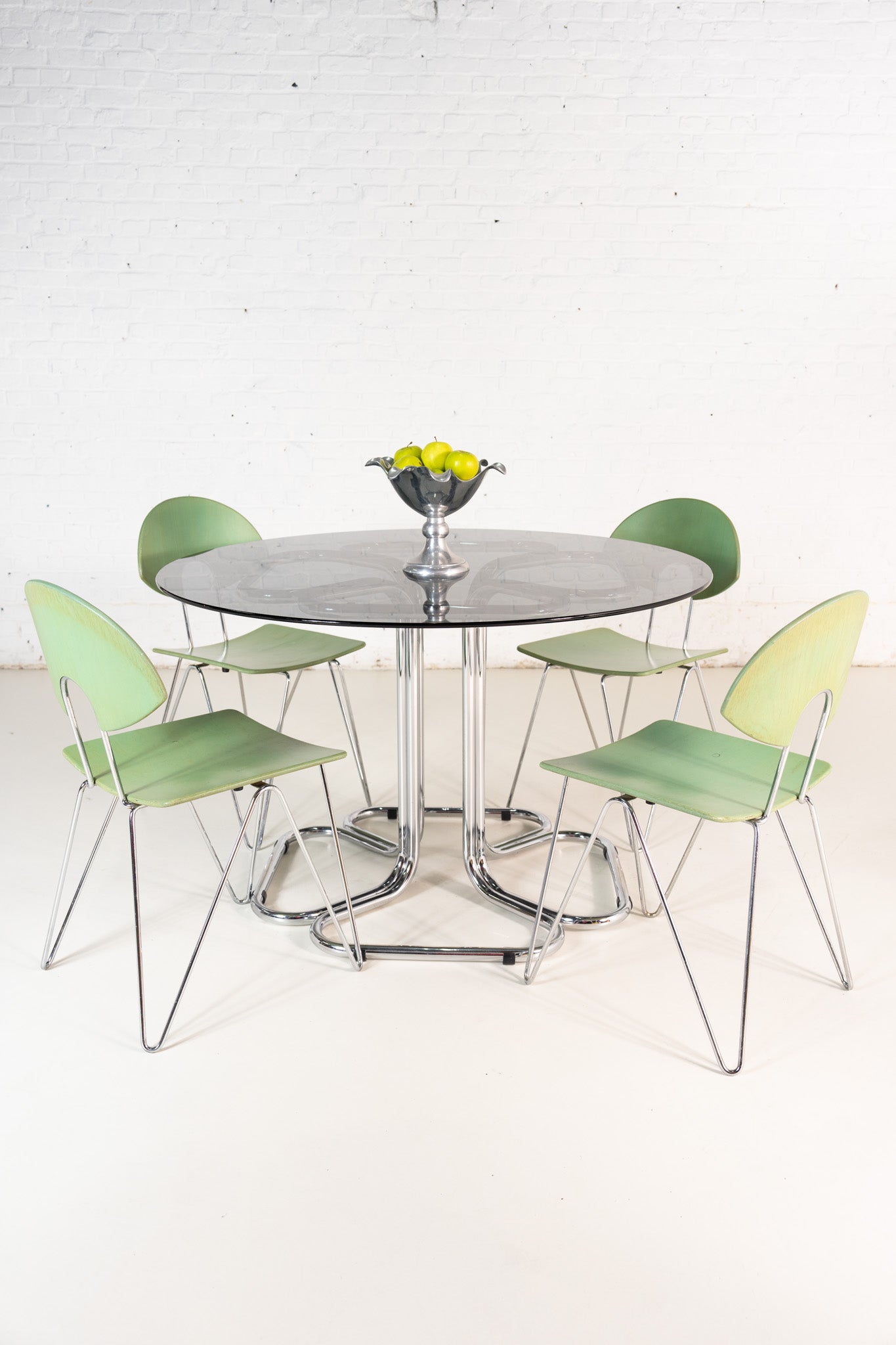 'FOUR LEAF CLOVER' GLASS DINING TABLE