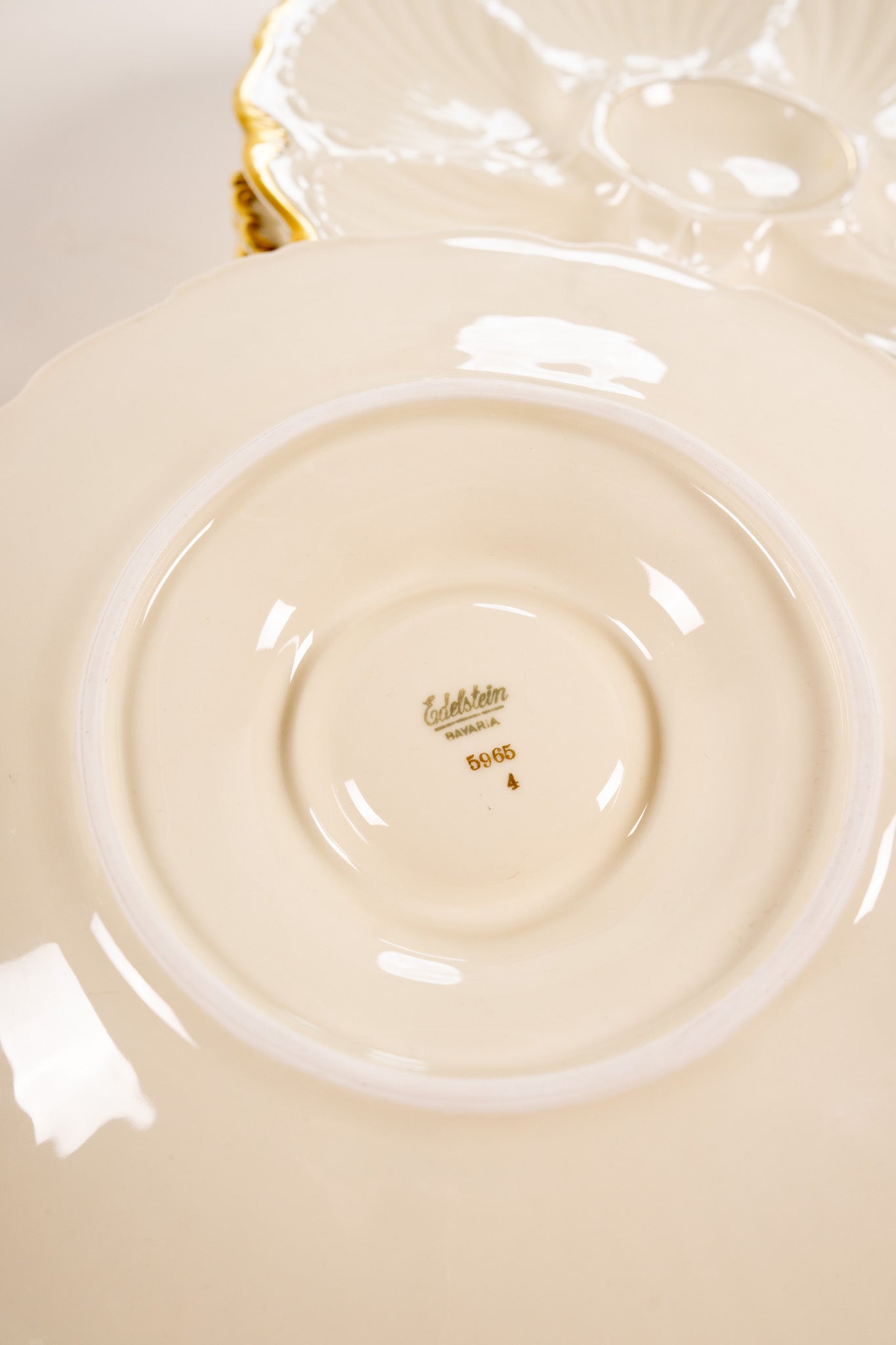 COQUILLE  BAVARIA PLATE