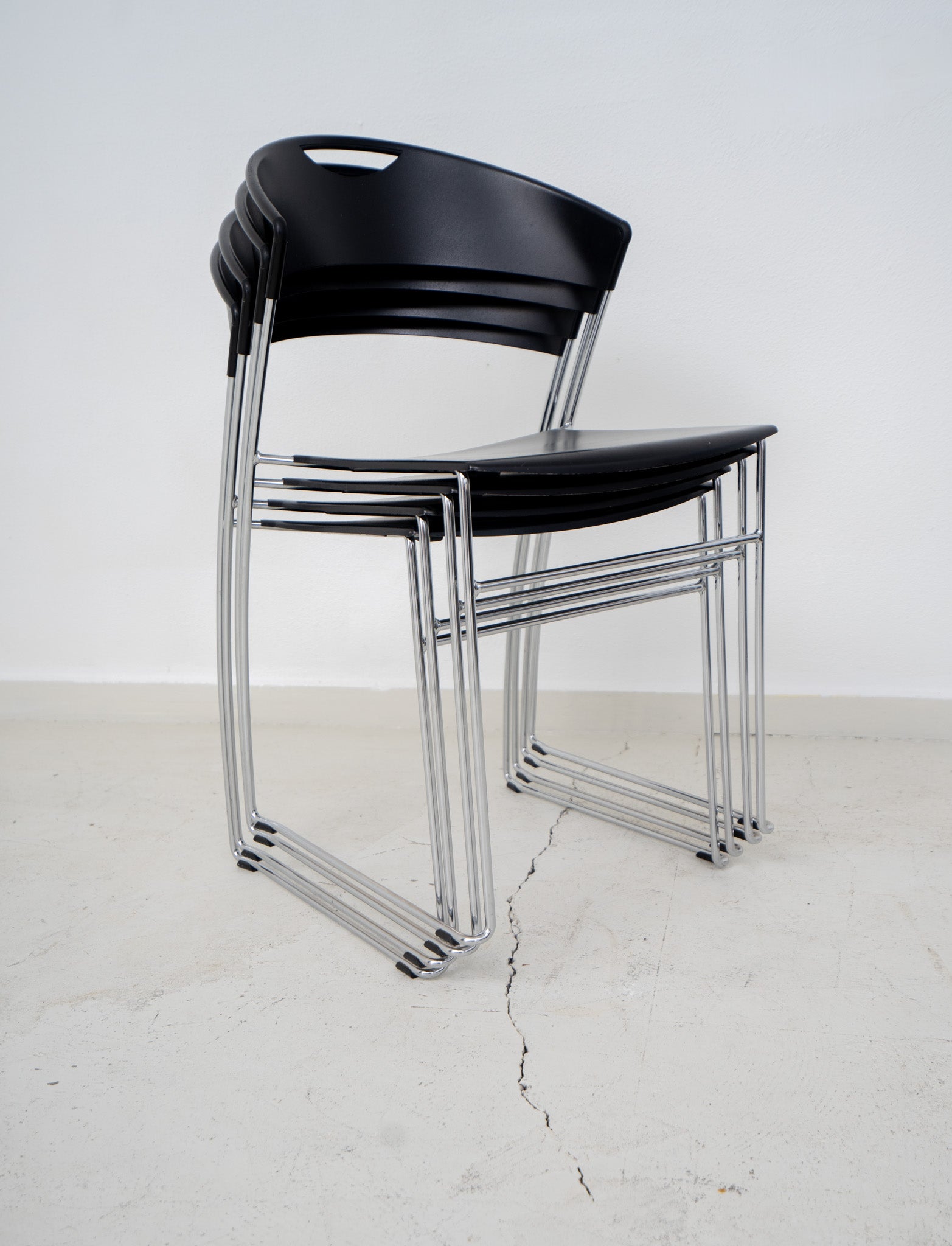 1990s STACKABLE BALERI CHAIRS (4)