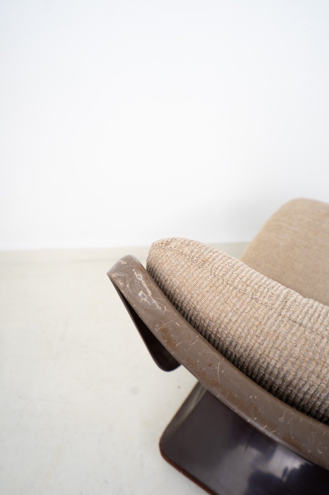 SPACE AGE ARMCHAIR BY ALBERT JACOB FOR GROSFILLEX (sold as seen)