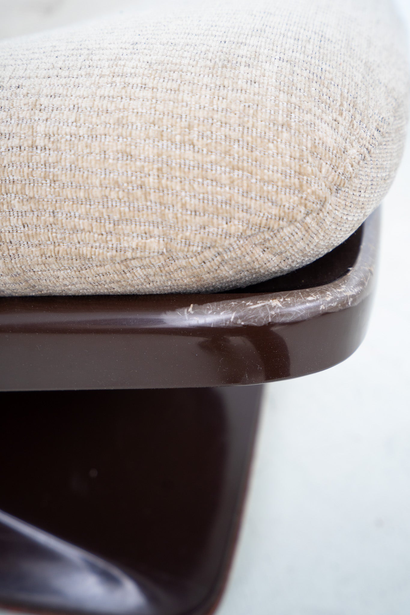 SPACE AGE ARMCHAIR BY ALBERT JACOB FOR GROSFILLEX (sold as seen)