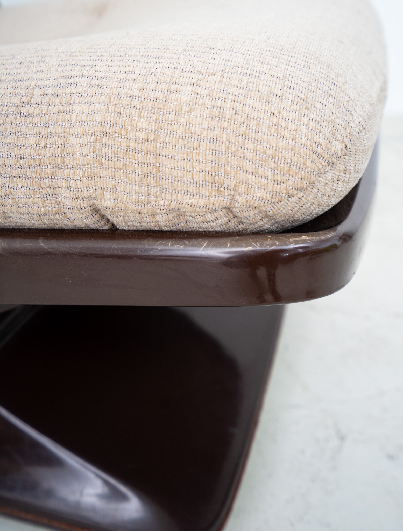 SPACE AGE ARMCHAIR BY ALBERT JACOB FOR GROSFILLEX (sold as seen)