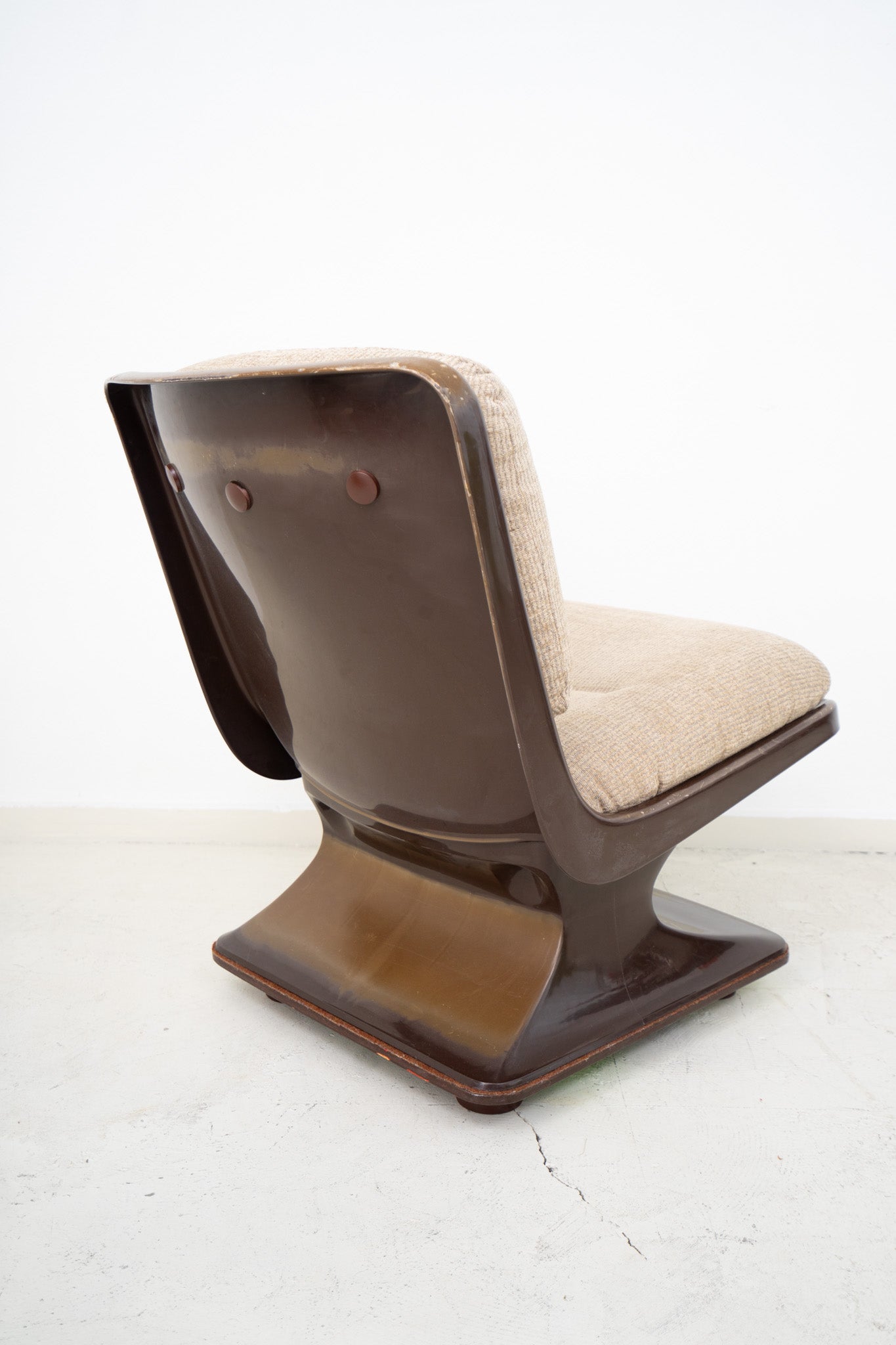 SPACE AGE ARMCHAIR BY ALBERT JACOB FOR GROSFILLEX (sold as seen)