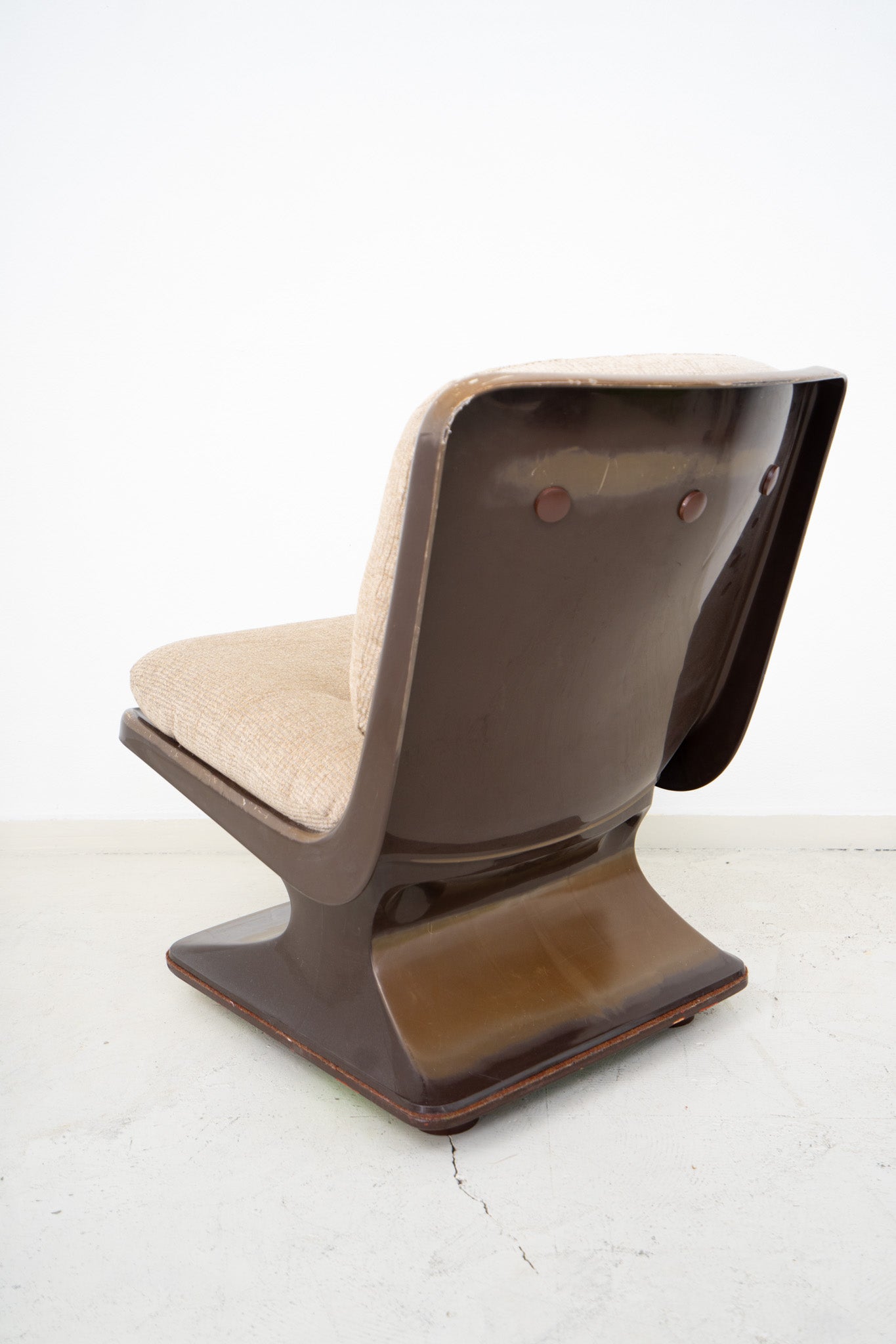 SPACE AGE ARMCHAIR BY ALBERT JACOB FOR GROSFILLEX (sold as seen)