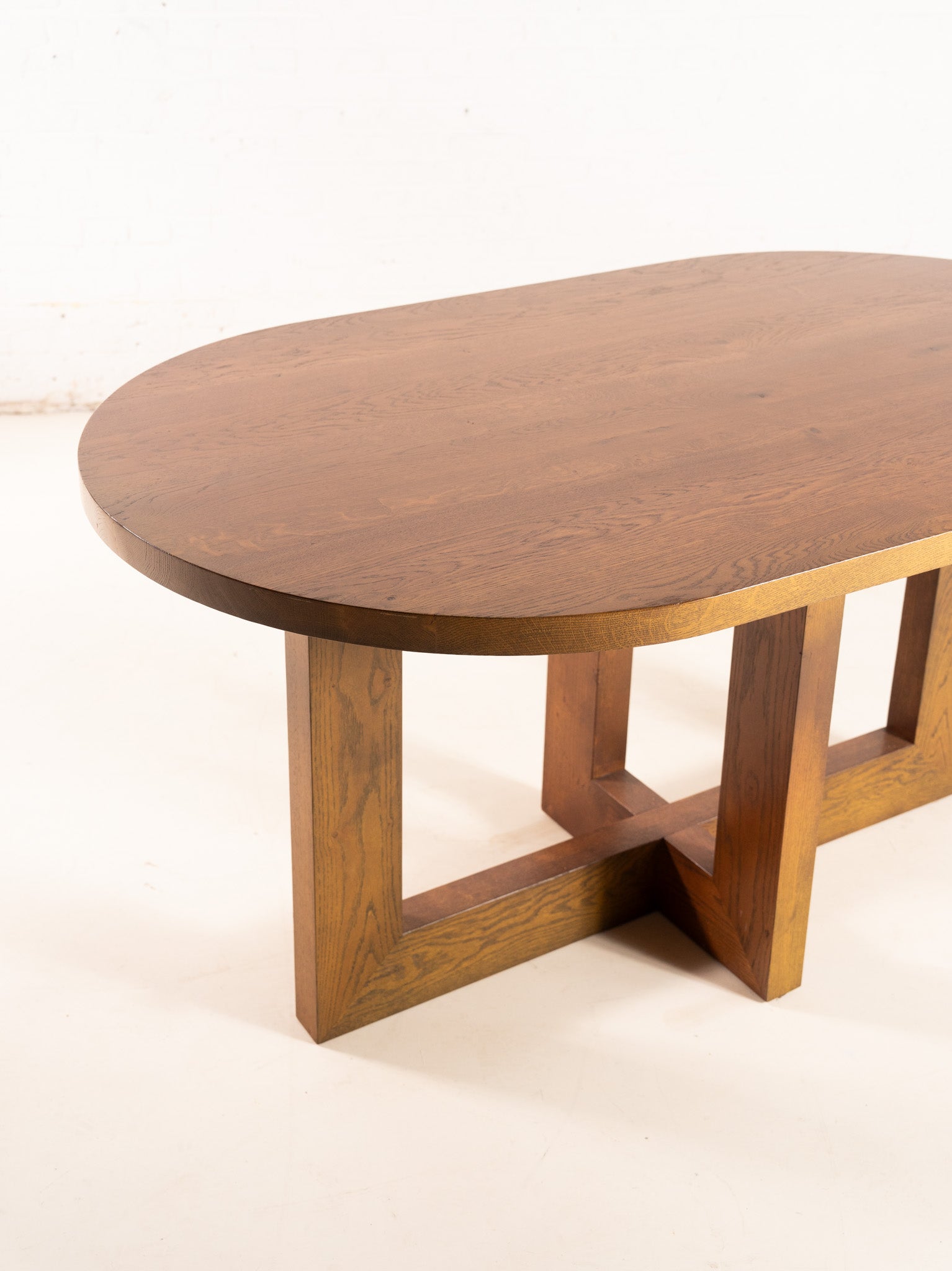 OVAL SHAPED WOODEN TABLE