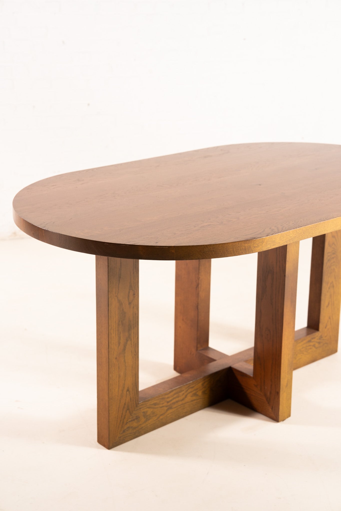 OVAL SHAPED WOODEN TABLE