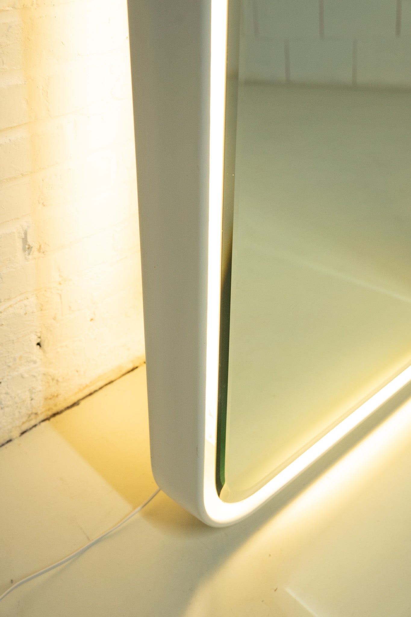 FULL LENGHT MIRROR WITH LIGHT BY CRB ITALIA 1970s