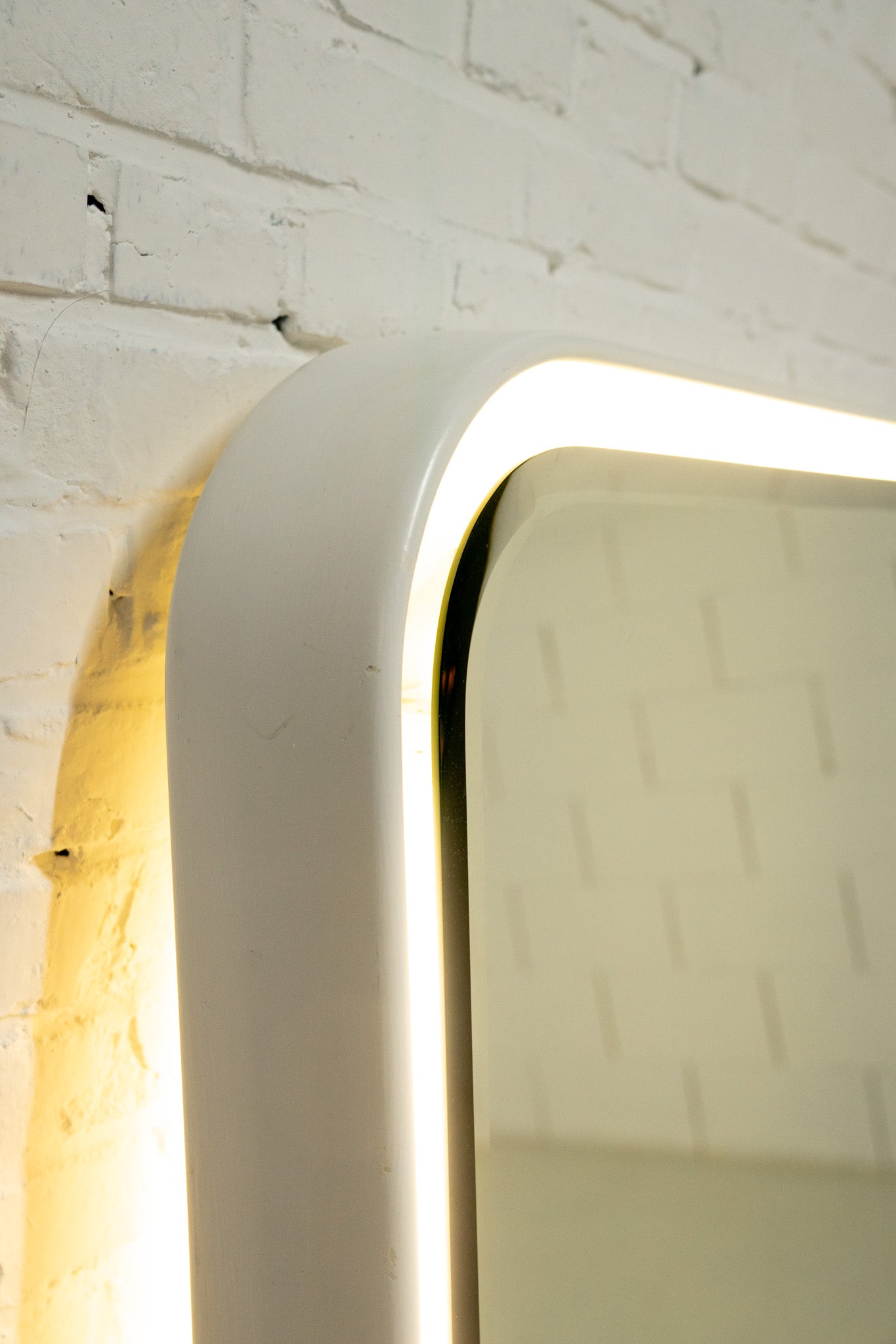 FULL LENGHT MIRROR WITH LIGHT BY CRB ITALIA 1970s