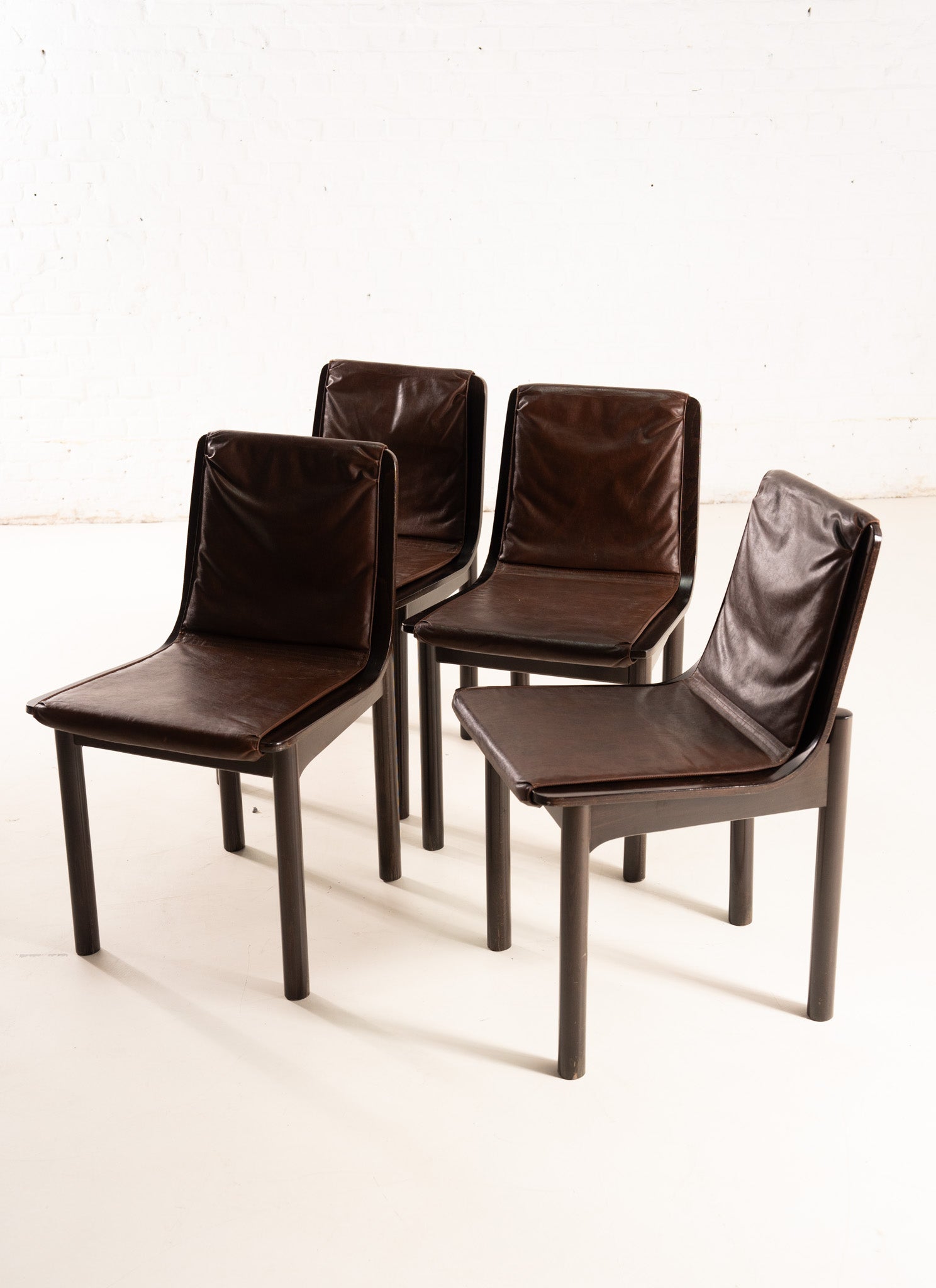ITALIAN WOODEN CHAIRS, 1980s