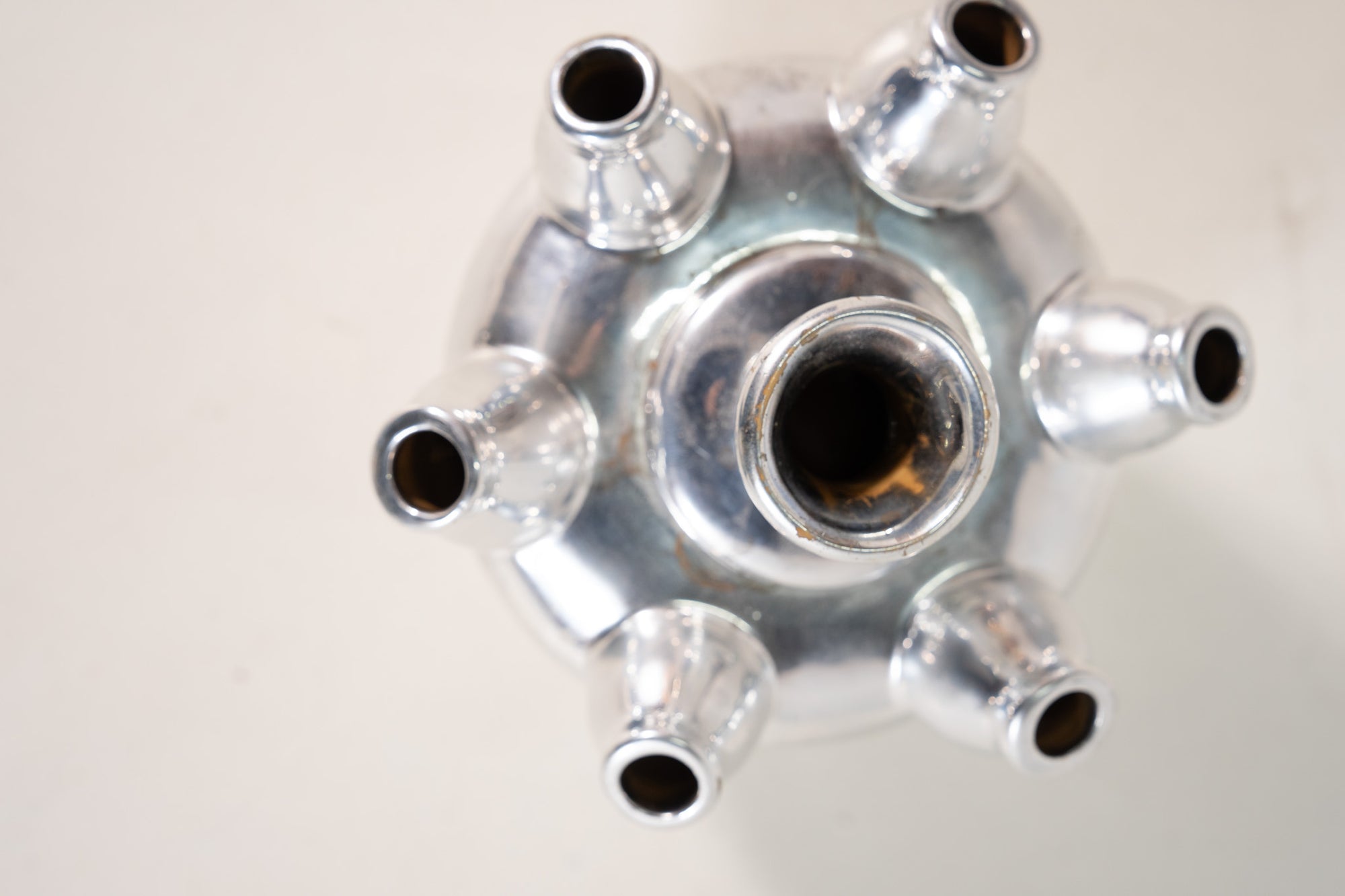 CHROME TULIP VASE
