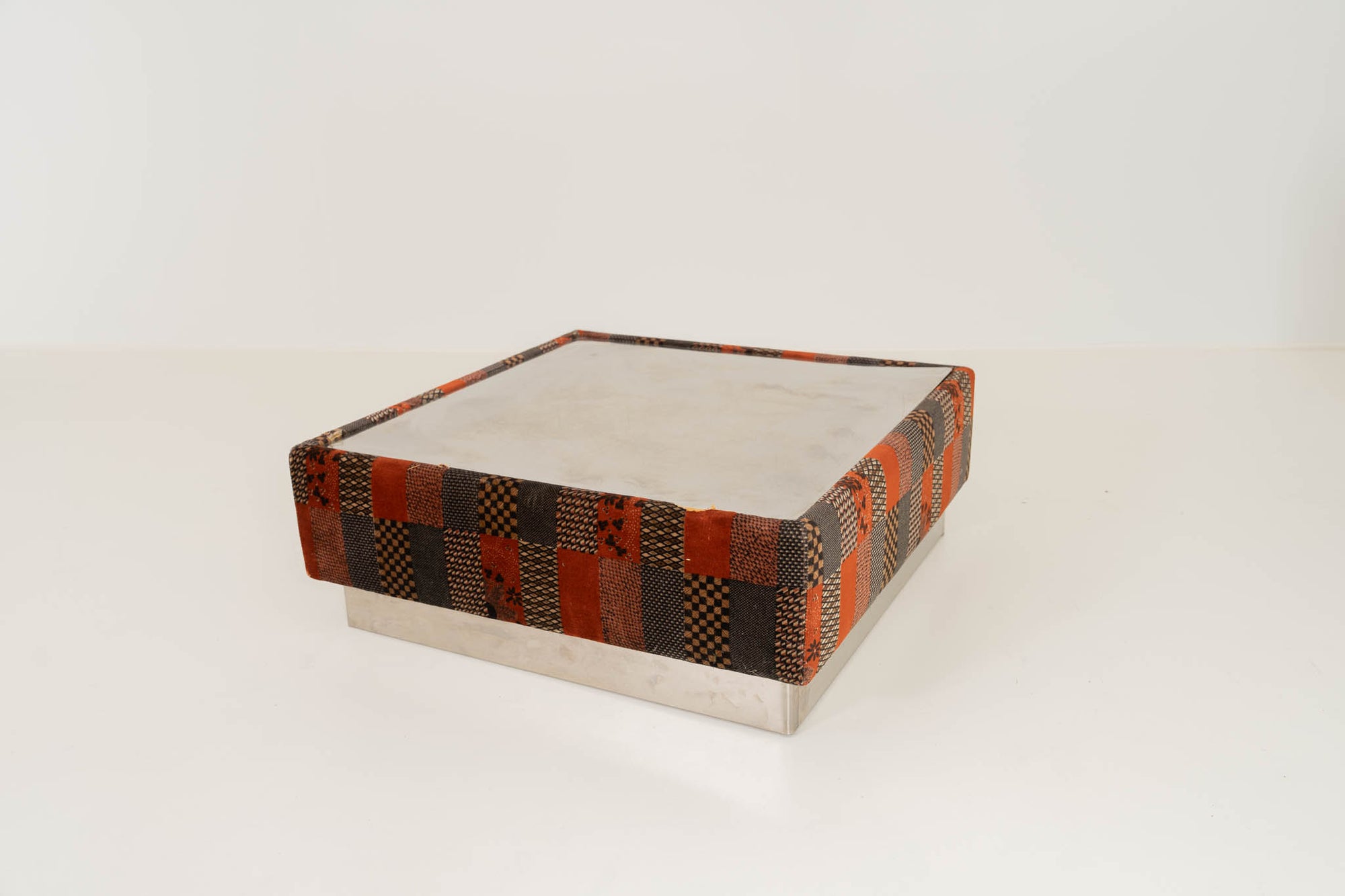 Giovanni Offredi for Saporiti – Modular Velvet Sofa Set with Coffee Table, Italy 1970s