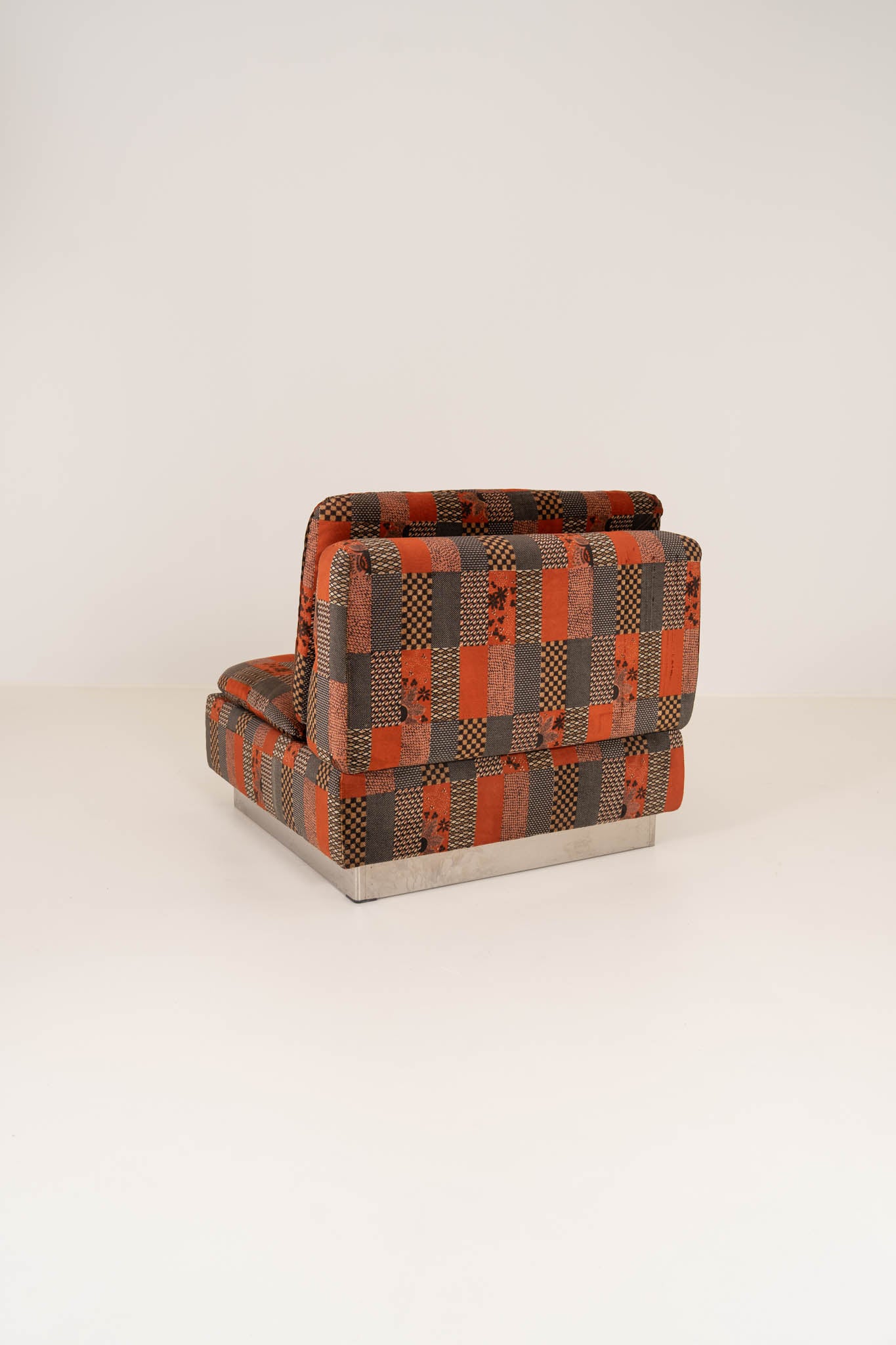 Giovanni Offredi for Saporiti – Modular Velvet Sofa Set with Coffee Table, Italy 1970s