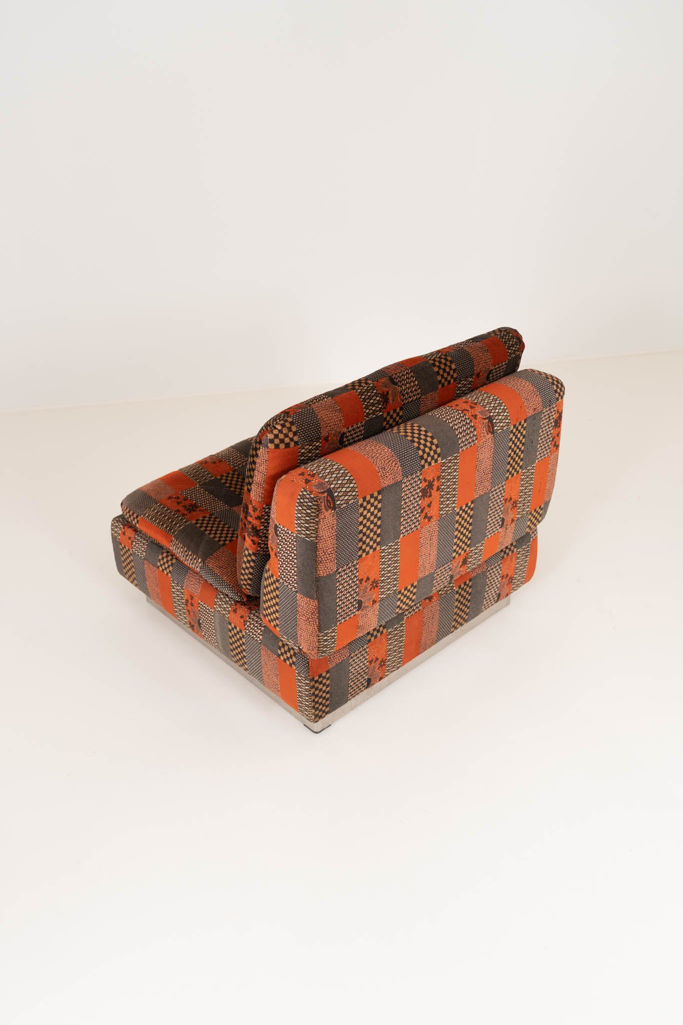 Giovanni Offredi for Saporiti – Modular Velvet Sofa Set with Coffee Table, Italy 1970s