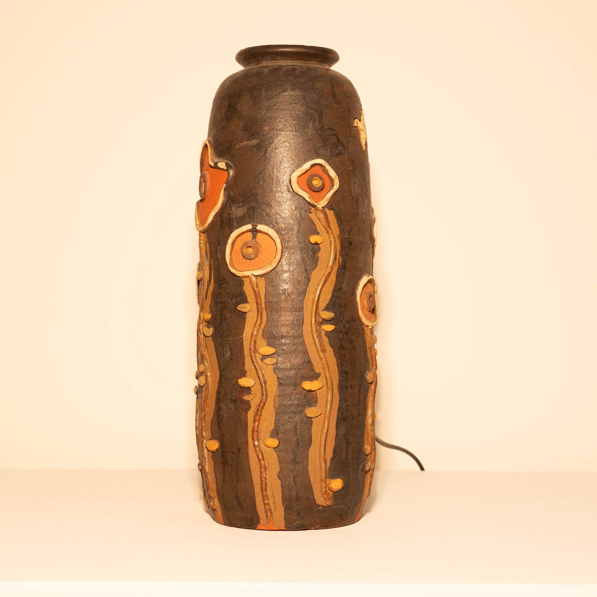 Unique Italian Ceramic Floor/Table Lamp – Dimmable