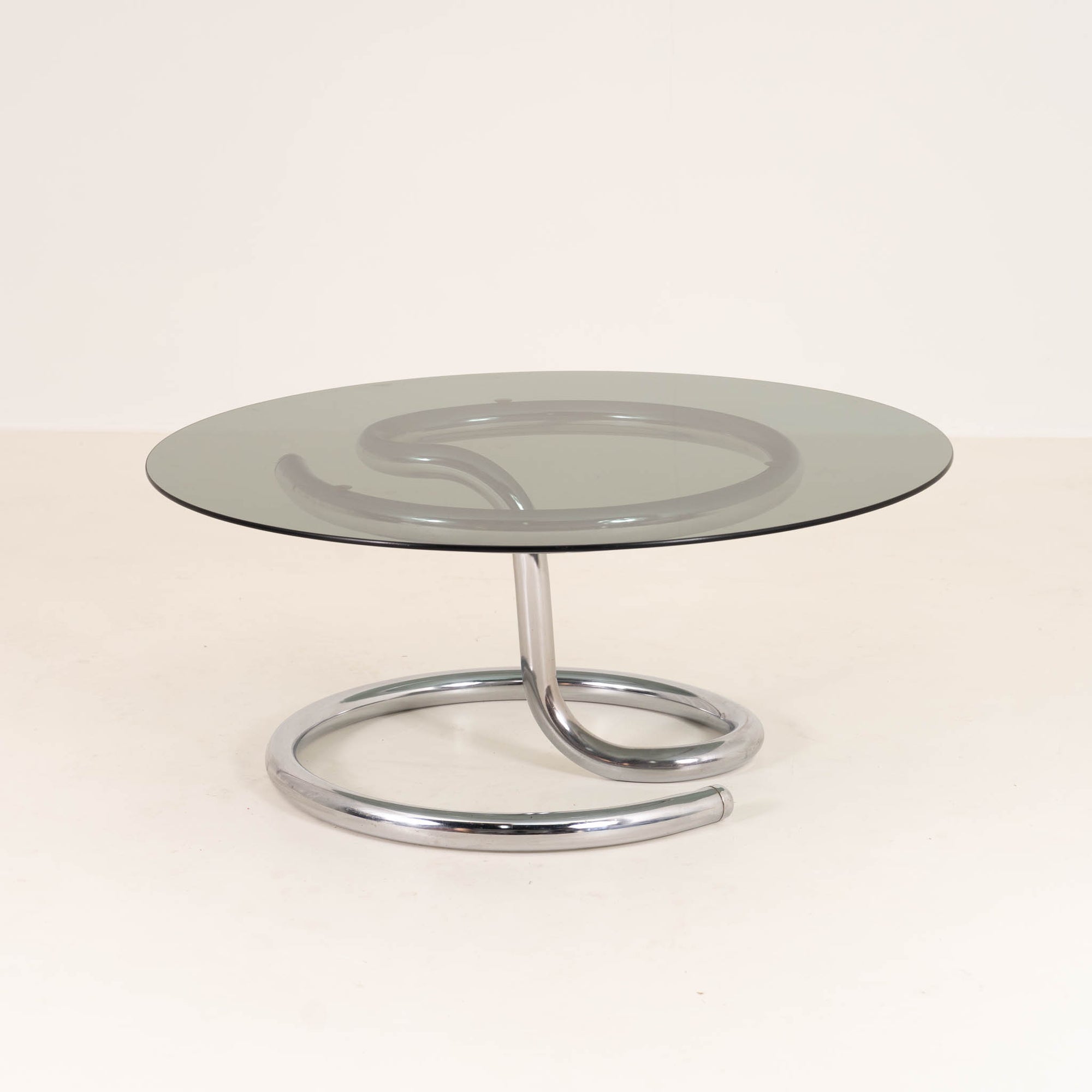 Anaconda coffee table Chrome & Smoked Glass