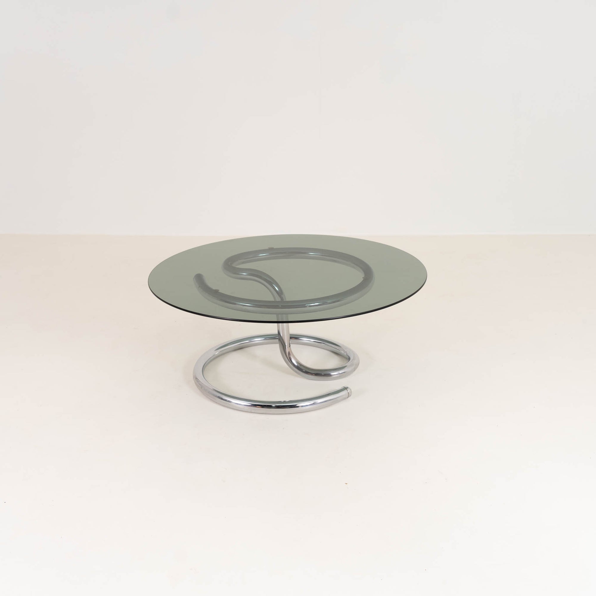 Anaconda coffee table Chrome & Smoked Glass