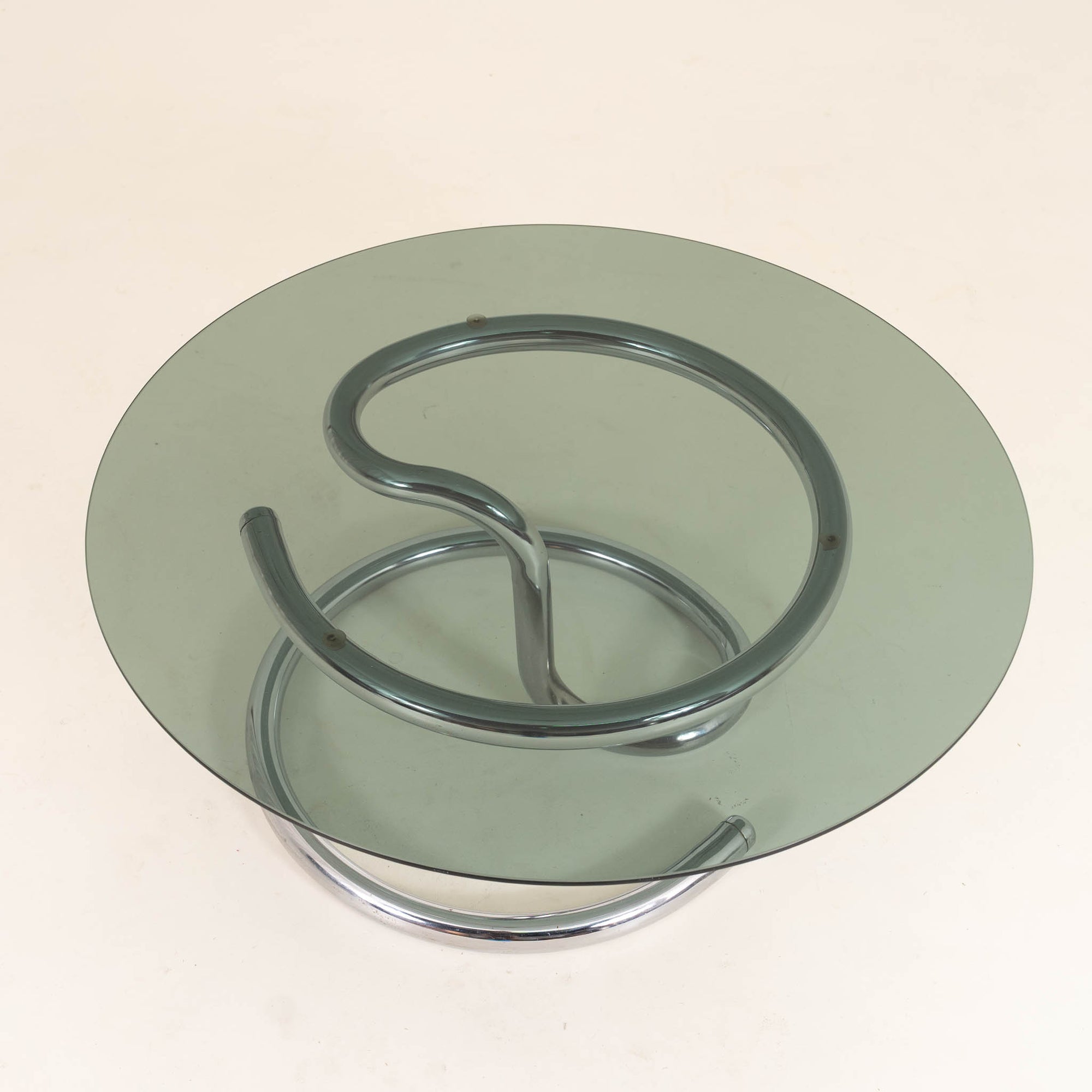 Anaconda coffee table Chrome & Smoked Glass