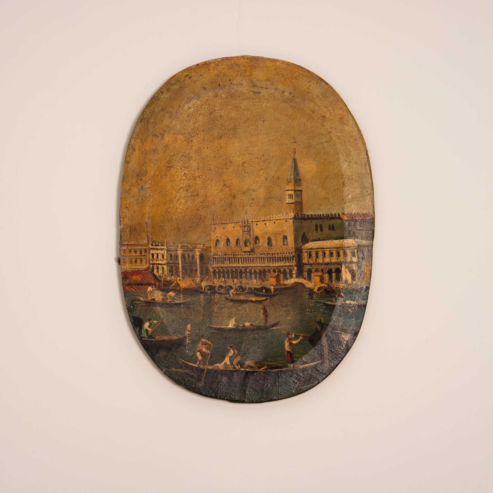 Vintage Oil Painting – Venice Scene