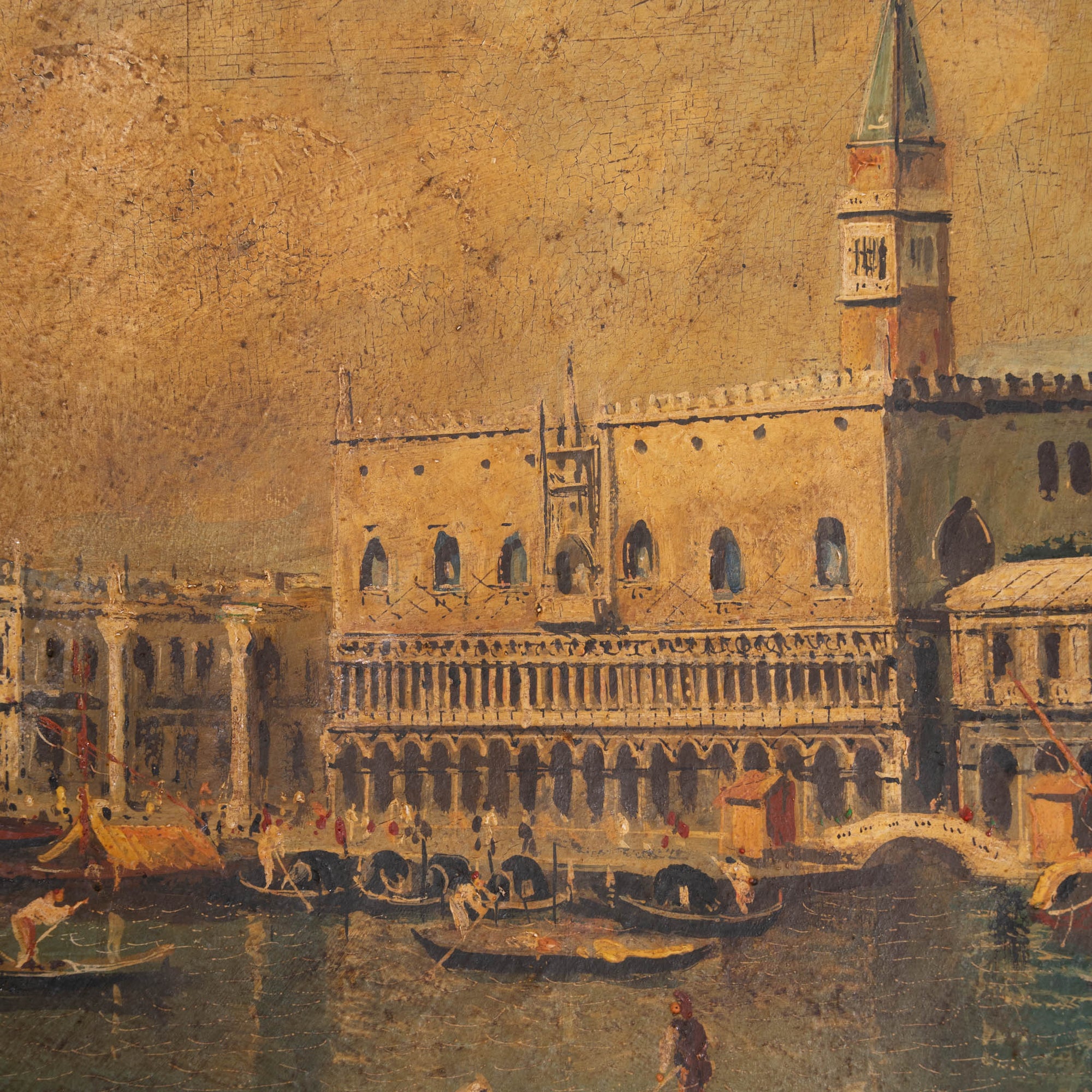 Vintage Oil Painting – Venice Scene