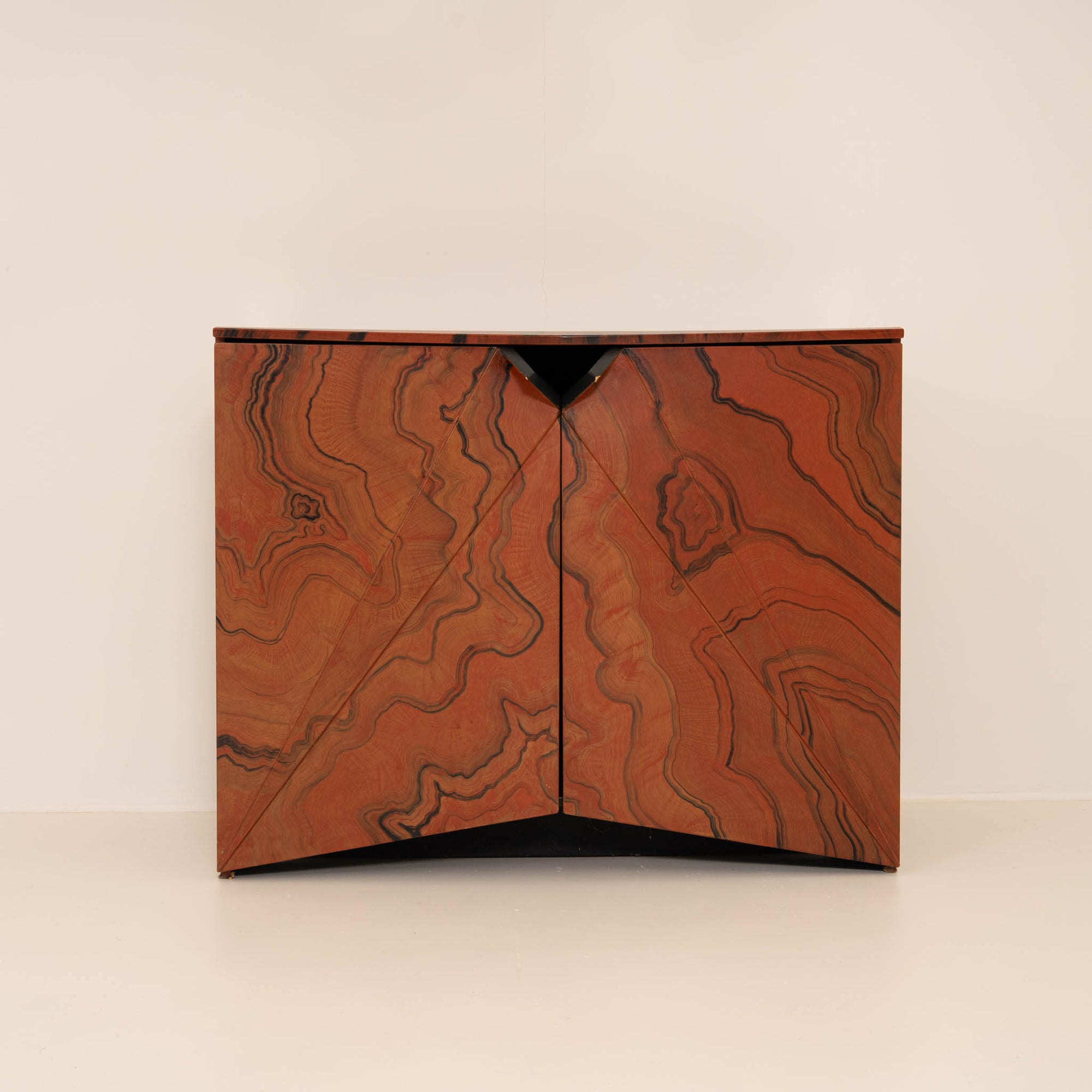 Beautiful Hand-Painted Asian Cabinet