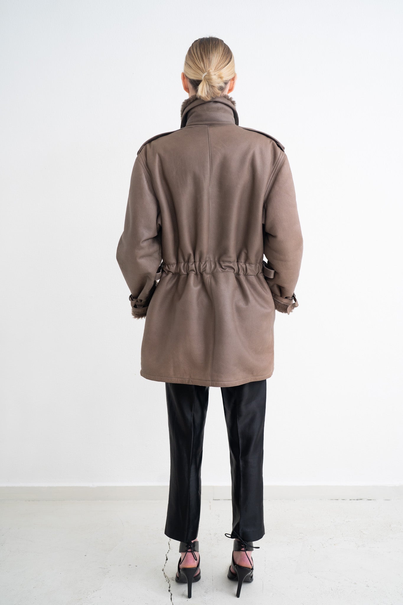 TAUPE SHEARLING JACKET
