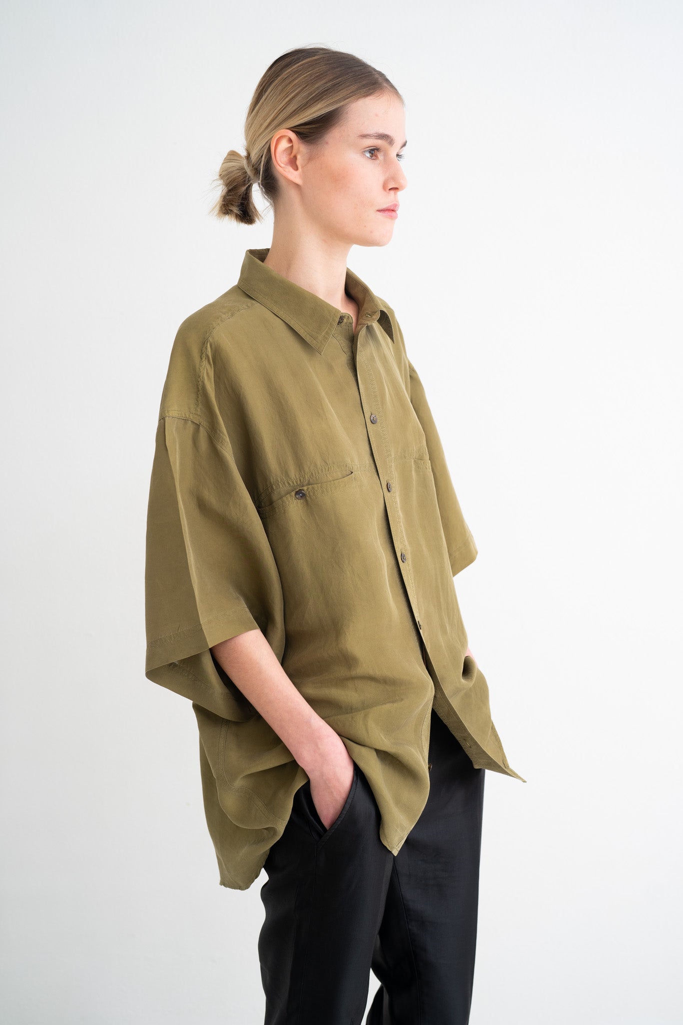 SILK OVERSIZED BLOUSE BY CACHAREL