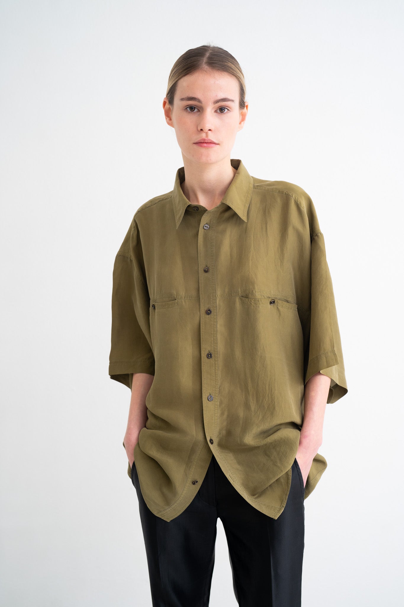 SILK OVERSIZED BLOUSE BY CACHAREL