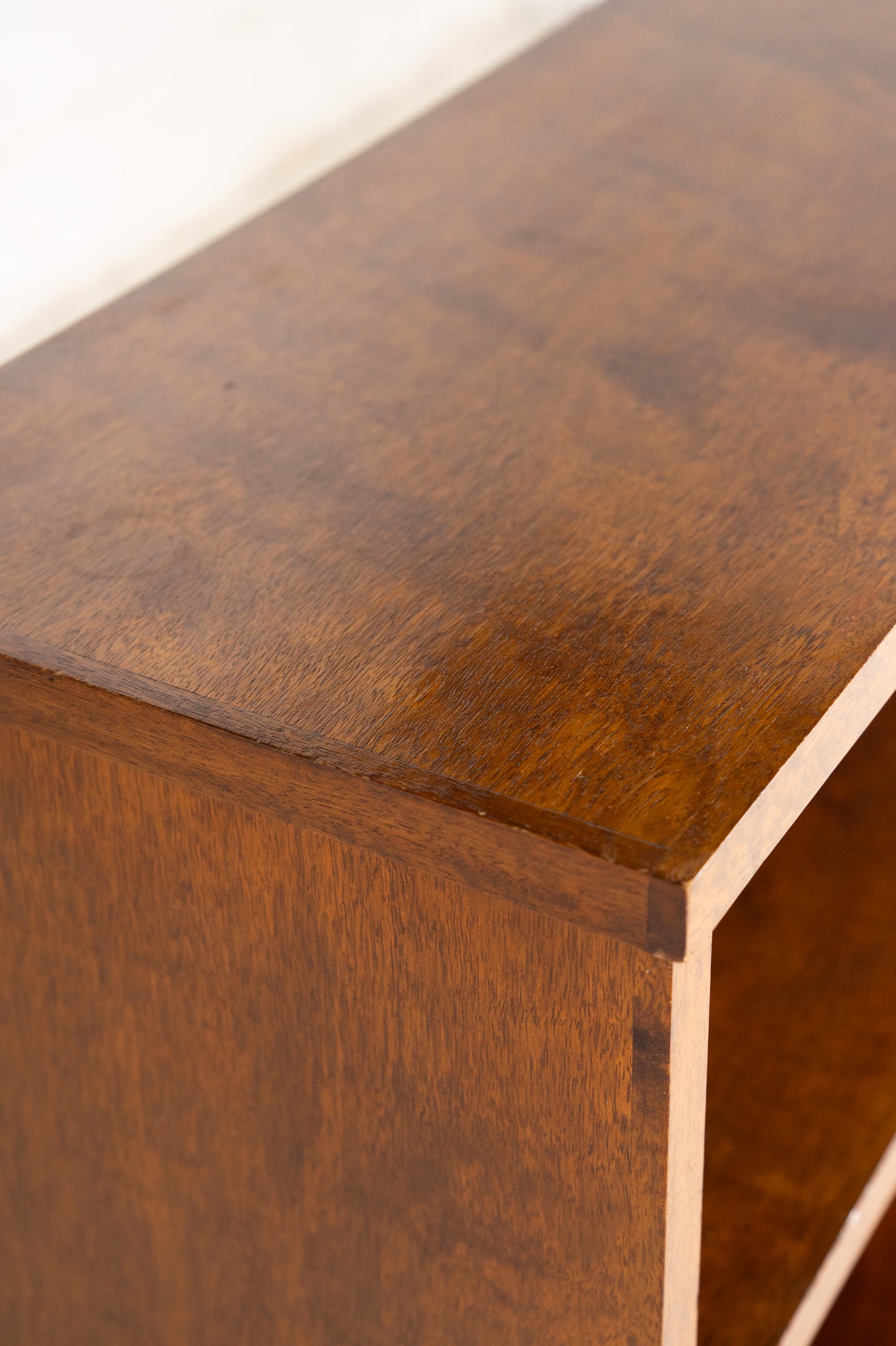 WOODEN CABINET-OPEN SHELVING STORAGE